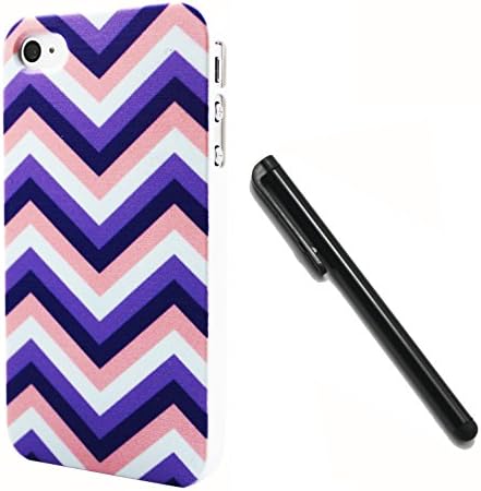 zixia Wave pattern phone case cover shell for iPhone 4/4G+free Stylus