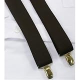 Rolfs Clip On Solid Colored Suspenders