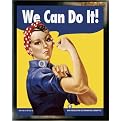 We Can Do It Rosie the Riveter Framed Print - 20x24"