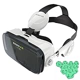 BOBO VR Z4 3DVRメガネ 3Dゴーグル ヘッドマウント用 頭部装着 イヤホン付き バーチャル/リアリティ ビデオ/映画/ゲーム用 4.７~ 6.2インチの画面サイズとAndroidとIOSのスマートフォンに対応 Xiaozhai Z4