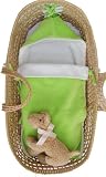 Tuppence and Crumble Soft Fleece Lime Nap-Sack 0-6 months