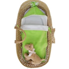 Tuppence and Crumble Soft Fleece Lime Nap-Sack 0-6 months
