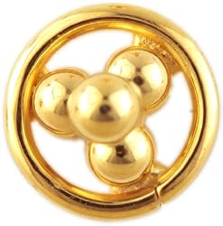 Four-grains Nose Stud - 18 K Gold