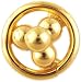 Four-grains Nose Stud - 18 K Gold