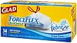 Glad Drawstring ForceFlex Odor Shield Tall Kitchen Bags, 13 Gallon, 34 Count Bags (Pack of 6)