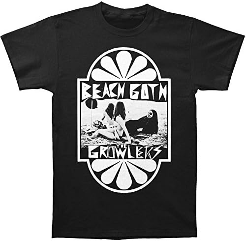 Growlers Men's Beach Goth Slim Fit T-shirt Large Black