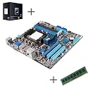 PC Bundle Aufrüstset / Tuning-Kit AMD Phenom II X4 945 4x 3,0 GHz / 512MB ATI Radeon HD 4200 Grafik mit HDMI DVI und VGA Ausgang / Mainboard Asus M4A785D-M PRO / 2GB RAM