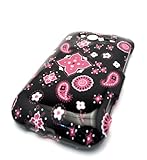 HTC Wildfire S Black Pink Bandana Design Case Cover Skin Protector T-mobile ONLY