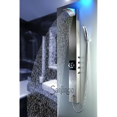 Edelstahl Duschpaneel Duschs�ule Wasserfall Regendusche von Sanlingo