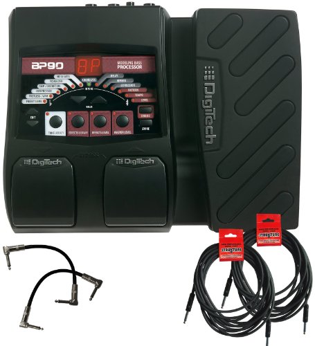 51NnrPBcztL Digitech BP90 Bass Mulit Effects Bundle with 4 Free Cables!