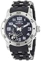 Invicta Men's 1120 Sea Spider Black Dial Black Polyurethane and Stainless Steel Watch