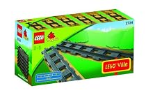 LEGO Duplo 2734 - Eisenbahn 6 gerade Schienen
