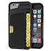 eSellerBox iPhone 6/6S Wallet Case Heavy Duty Full-Body Rugged 2-Layer PU Leather Card Slot Protective Bumps-Absorption Anti-Scratch Wallet Defense Case Cover (4.7 inch) (Black)