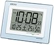 SEIKO CLOCK (セイコークロック) 目覚し時計 デジタル 電波時計 快適度表示 SQ686L