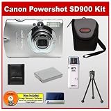 Canon PowerShot SD900 10 Megapixel Digital Camera with 3x Optical Zoom + High Speed USB Card Reader + Spare NB-5L Battery for Canon + Cobra Digital Compact Camera Case