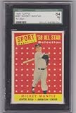 1958 Topps Mickey Mantle All-Star #487 SGC 84 7