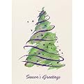 Trimmed In Purple Holiday Cards