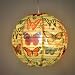 History of the Butterfly Decorative Hanging Paper Lantern with Light Kit (up to 40 watt bulb) - 13.75 Diameter - Recycled Paper - With 15' Cord
