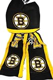 NHL Boston Bruins Knit NHL official Hoody Scarf NEW