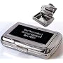 Personalised Chrome Plated Tobacco box tin with bl&hellip by County Engraving
