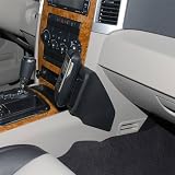 Produkt-Bild: KUDA Telefon Konsole passend f&uuml;r Fahrzeugmodell: Jeep Grand Cherokee ab 08 Echtleder Schwarz