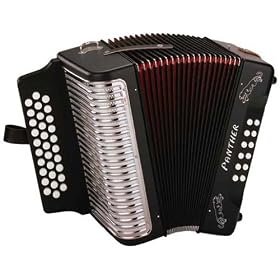 Hohner Panther Diatonic Accordion (Black, G, C, F Key Combination)