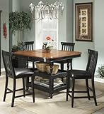 Entree Clear Brook 5 piece Counter Height Dining Set