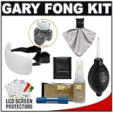 Gary Fong Puffer Pop-Up Flash Diffuser with Blower with Nikon Cleaning Acce ....
