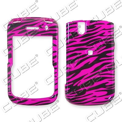 Dark Hot Pink Zebra Print Design Snap-on Faceplate Case Cell Phone Cover For BlackBerry Tour 9630 (Comes With Free AmericWireless Pin) Dark Hot Pink Zebra Print Design Snap-on Faceplate Case Cell Phone Cover For BlackBerry Tour 9630 (Comes With Free AmericWireless Pin)
