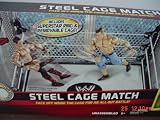 Mattel WWE Wrestling Exclusive Ring Steel Cage Match Includes John Cena The Miz Action FiguresIMAGE