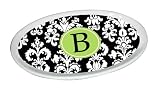 Ceramic Soap Dish Damask Monogram B