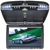 Absolute DFL4008IRB 9.5-Inch TFT-LCD Overhead Flip-Down Monitor with DVD Player and Built-in IR Transmitter (Black)