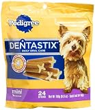 Pedigree Dentastix Daily Oral Care Mini Snack Food for Toy/Small Dogs, 6-Ounce Pouches (Pack of 12)