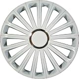 Zoom Produkt-Bild: Petex Radzierblende Radical pro white Größe 16" weiß 2-fach lackiert mit Chromring Material: ABS