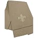 Oatmeal White Fleur de Lis Fingertip or guest towel 14 by 22 inches