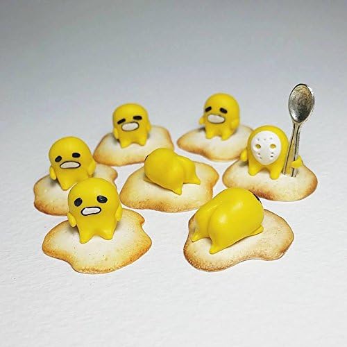 Gudetama Lazy Egg miniature figurine (comes with a display box)