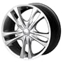 15 Inch 15x7 Sacchi wheels S2 220 HyperSilver wheels rims
