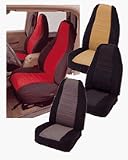 03-05 Jeep Wrangler Neoprene Front Seat Covers - 1 Pair (2 Covers) Black/Gray