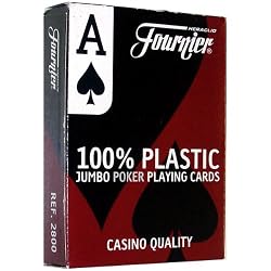 Fournier No. 2800 Poker Size Jumbo Index Playing Cards (Blue)