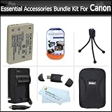 Essential Accessories Bundle Kit For Canon PowerShot SX230HS 12 MP Digital Camera Includes Extended (1200 maH) Replacement Canon NB-5Lh NB-5L Battery + AC/DC Travel Charger + Hard Case + USB 2.0 Sd Reader + LCD Screen Protectors + More