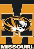 University of Missouri Regular Sized Silk Screen Print Flag