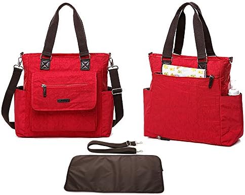 Mengma New arrival multifunctional solid color Washed nylon nappy bag large capacity messenger bag mommy bag 5Colors