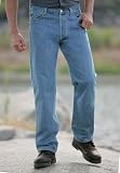 Levi's 501 Classic Fit Jeans (DARK STONEWASH,Tall - 40 34)