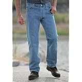 Levi's® 501 Classic Fit Jeans (DARK STONEWASH,Big - 50 30) by KingSize