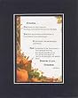 Touching and Heartfelt Poem for GrandParents - Grandma Poem on 11 x 14 inches Double Beveled Matting