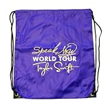 Speak Now Drawstring Bag Purple