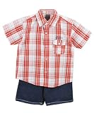 Fubu S/S Plaid Button-Down & Shorts Outfit (Sizes 4 - 7)