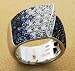 18kt White Gold Diamond and Sapphire Leo Pizzo Ring (1.17 ct. tw.)