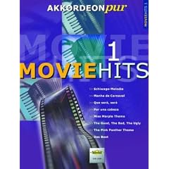 Movie-Hits 1: AKKORDEONpur bietet Spezialarrangements im mittleren Schwierigkeitsgrad