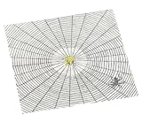 Caspari Spider Web Paper Lunch Napkin Package, Black with Yellow Spider